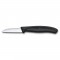Нож для овощей и фруктов VICTORINOX SwissClassic с прямым лезвием 6 см, чёрный - 6.7303