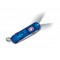 Нож-брелок VICTORINOX Swiss Lite, 58 мм, 7 функций, полупрозрачный синий - 0.6228.T2