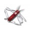Нож-брелок Midnight Manager@work, 58 мм, с USB 3.0/3.1 16 Гб, 10 функций, полупрозрачный красный - 4.6336.TG16