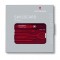Швейцарская карточка VICTORINOX SwissCard Classic, 10 функций, полупрозрачная красная - 0.7100.T