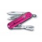 Нож-брелок VICTORINOX Classic, 58 мм, 7 функций, полупрозрачный розовый - 0.6203.T5