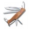 Нож перочинный VICTORINOX RangerWood 55, 130 мм, 10 фнк, с фиксатором, рукоять из орехового дерева - 0.9561.63