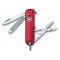 Нож-брелок VICTORINOX Signature, 58 мм, 7 функций, полупрозрачный красный - 0.6225.T