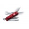 Нож-брелок VICTORINOX Swiss Lite, 58 мм, 7 функций, полупрозрачный красный - 0.6228.T