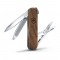 Нож-брелок VICTORINOX Classic SD, 58 мм, 5 функций, деревянная рукоять - 0.6221.63