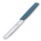 Нож столовый VICTORINOX Swiss Modern, лезвие 11 см с прямой кромкой, васильково-синий