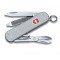 Нож-брелок VICTORINOX Classic Alox, 58 мм, 5 функций, алюминиевая рукоять, серебристый - 0.6221.26