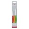 Набор из 3 ножей для овощей VICTORINOX: красный нож 8 см, оранжевый нож 8 см, зелёный нож 11 см - 6.7116.32