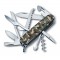 Нож перочинный VICTORINOX Huntsman, 91 мм, 15 функций, зелёный камуфляж - 1.3713.94