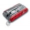 Нож перочинный VICTORINOX Swiss Champ XLT, 91 мм, 49 функций, полупрозрачный красный - 1.6795.XLT