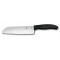 Нож сантоку VICTORINOX SwissClassic, 17 см, чёрный, в картонном блистере - 6.8503.17B