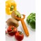 Нож для чистки томатов и киви VICTORINOX, двусторонее зубчатое лезвие, оранжевая рукоять - 7.6079.9